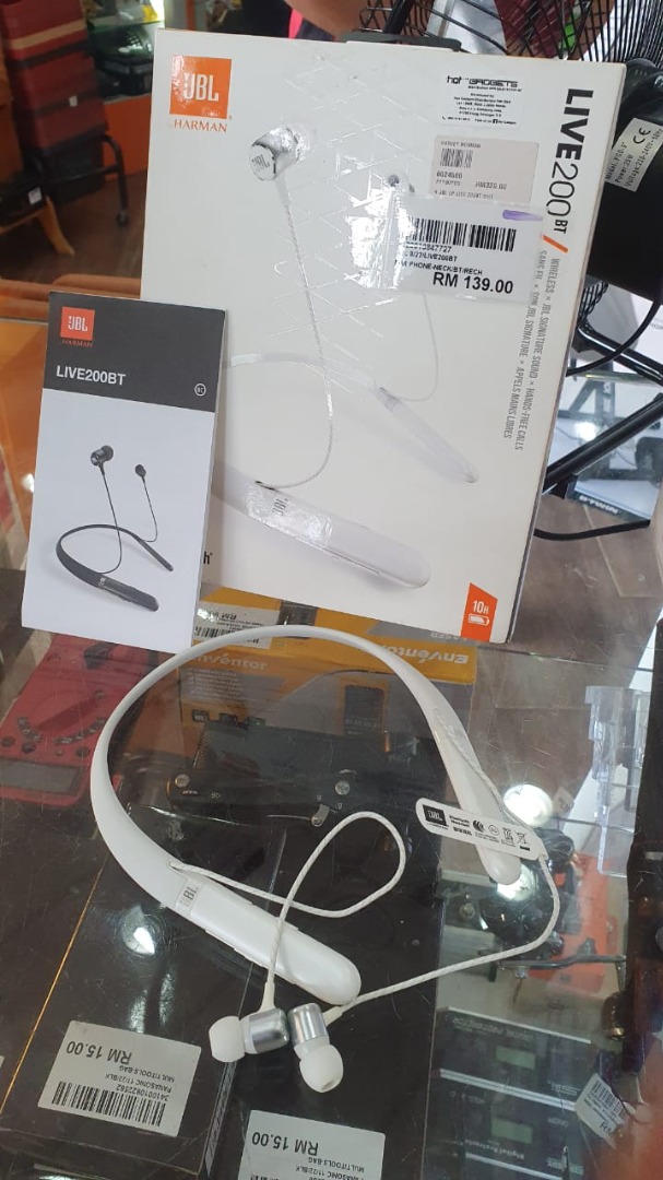 JBL LIVE200BT by Harman Wireless in Ear Neckband Headphone with