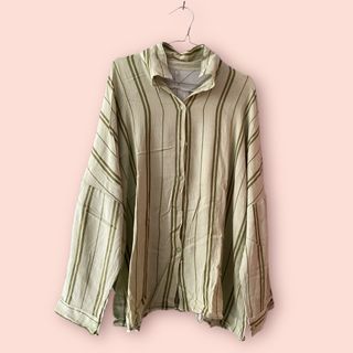 [sale] kemeja wanita salur mint