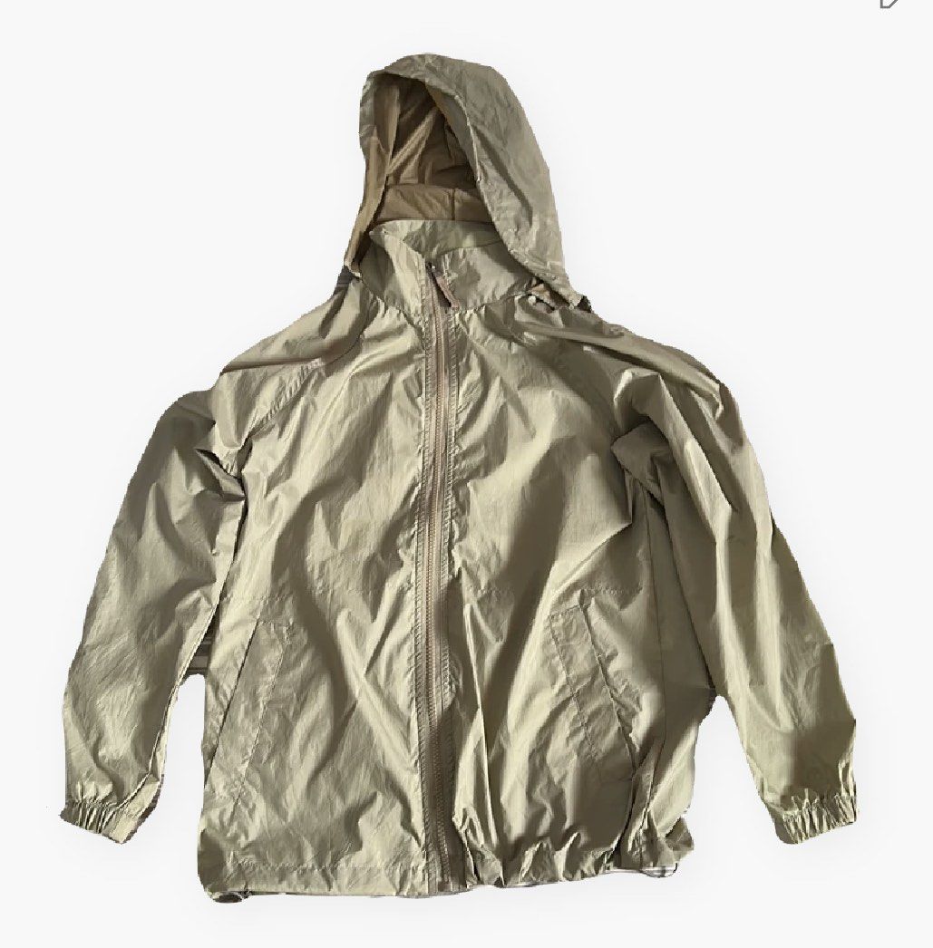 Khaki hotsell windbreaker jacket