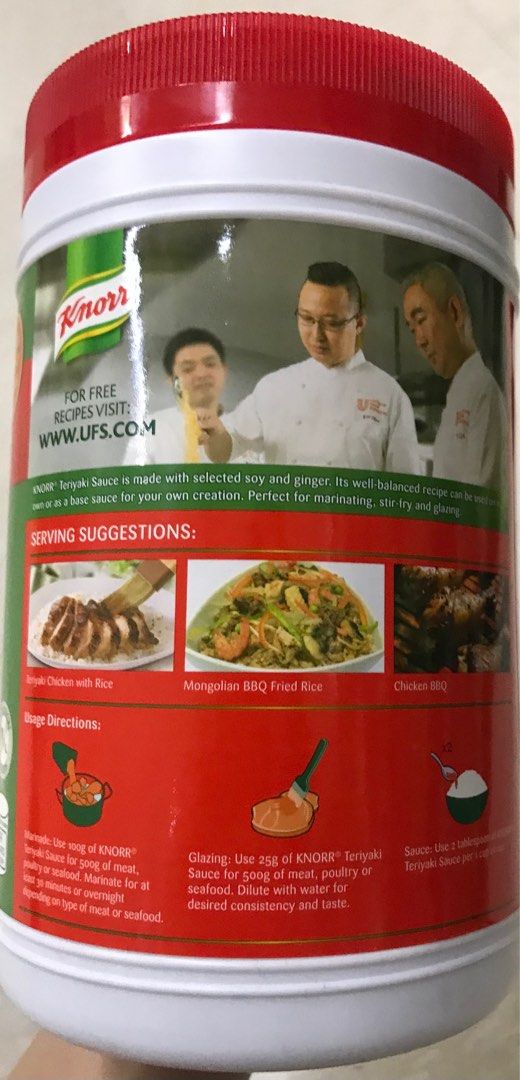 Knorr Teriyaki Sauce 1.5kg, Food & Drinks, Spice & Seasoning on Carousell