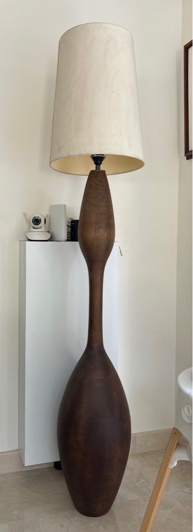 pier 1 twisted wood floor lamp