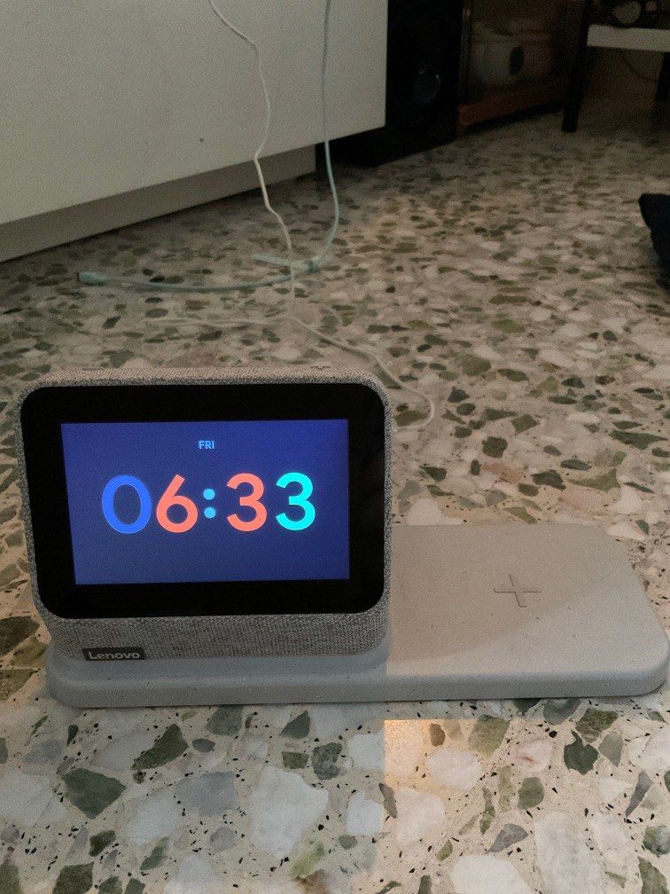 Lenovo Smart Clock 2 with Wireless Charger, Furniture & Home Living