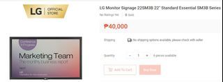 LG Digital Signage 22SM3B