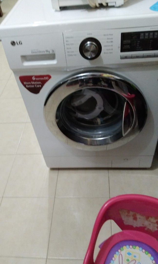 LG Washing Machine Front Top 8kg, TV & Home Appliances, Washing