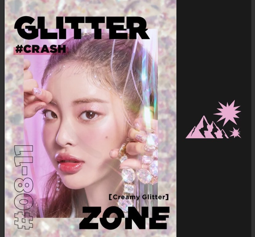 [LILYBYRED] GLITTER ZONE in rainbow crush, Beauty & Personal Care, Face