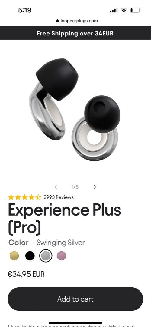 Loop Experience Ear Plugs - Black