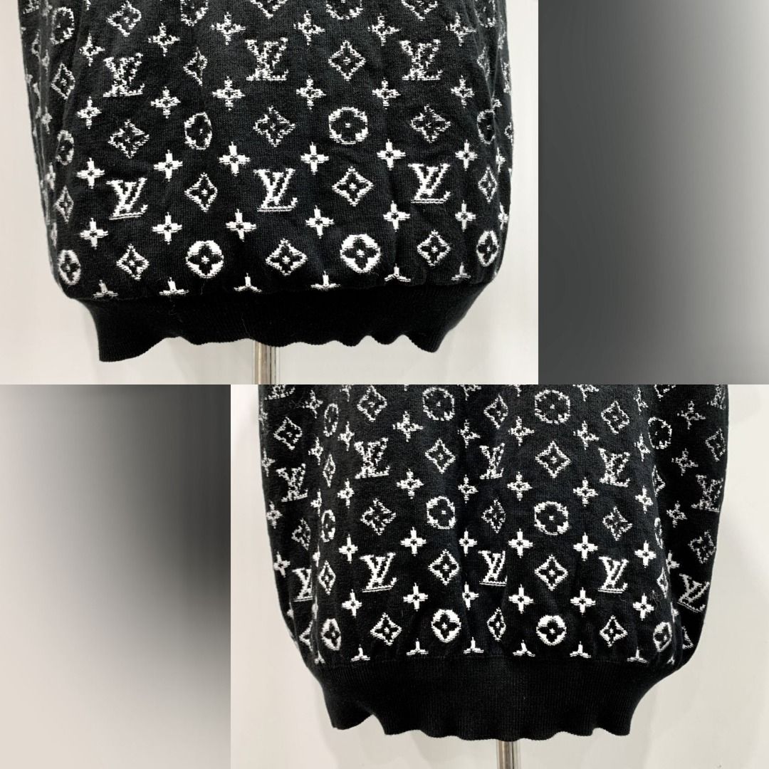 Louis Vuitton 1AFAQD Gradient Cotton Hoodie , Black, 4L