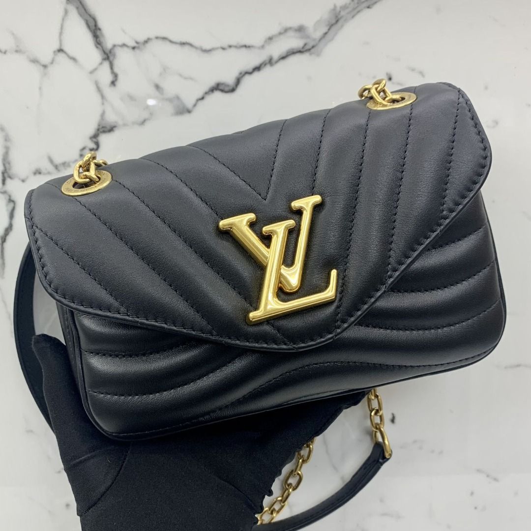 New wave patent leather crossbody bag Louis Vuitton Black in