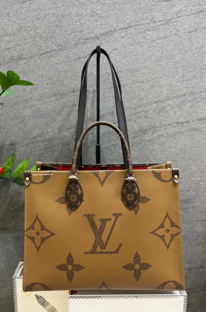 Louis Vuitton Monogram Giant Reverse On The Go MM 2WAY Bag Discontinue