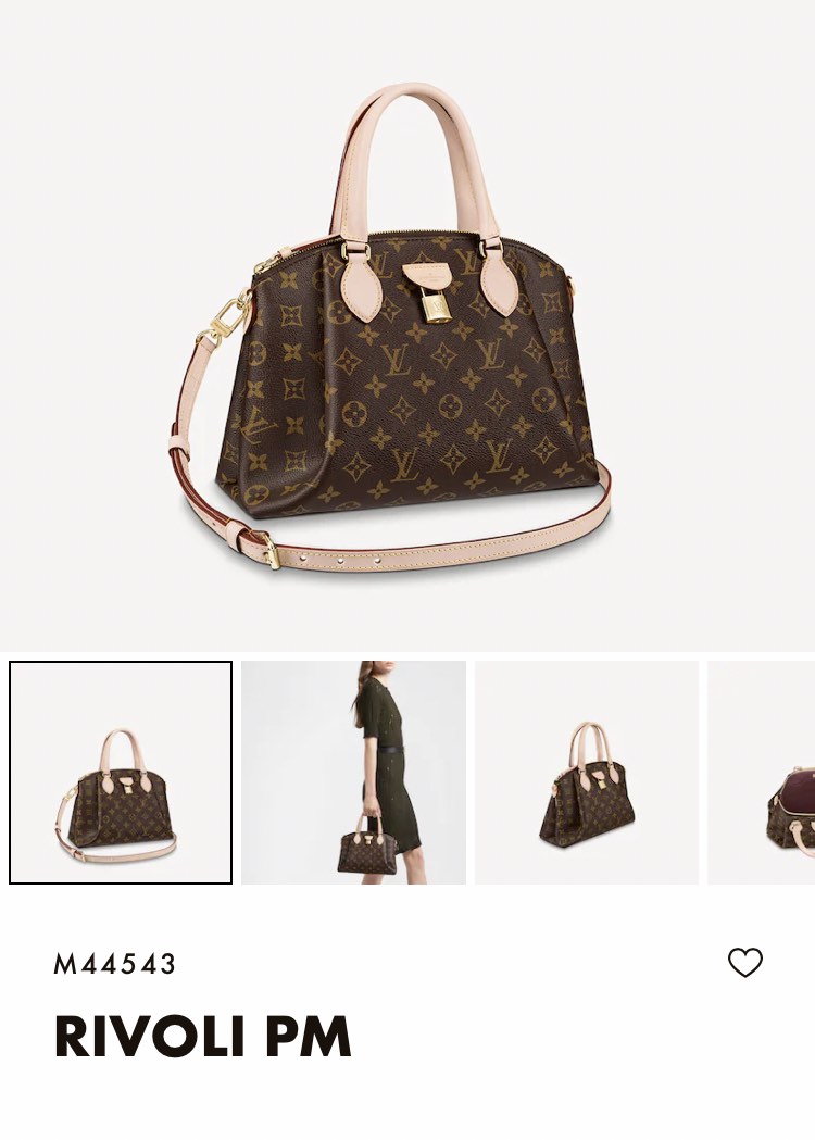 M44543 Louis Vuitton 2019 Monogram Canvas Rivoli PM