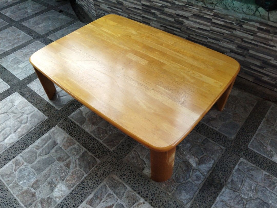 Low Folding Table Japan ( SOLID WOOD ), Furniture & Home Living