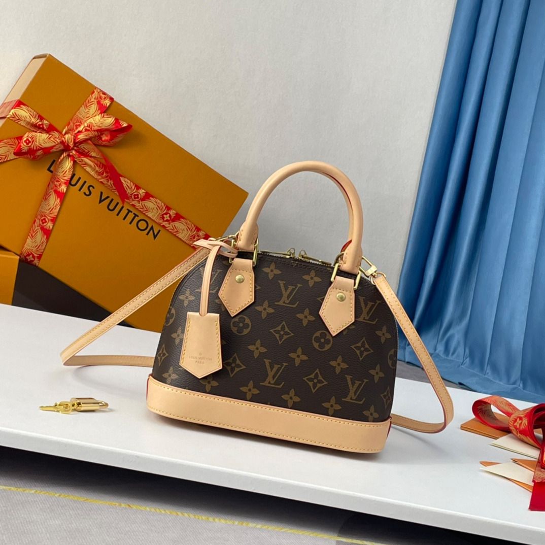 Louis Vuitton Canvas and Leahter Pm Alma Bag Monogram with Gold Hardware -  Luxury In Reach