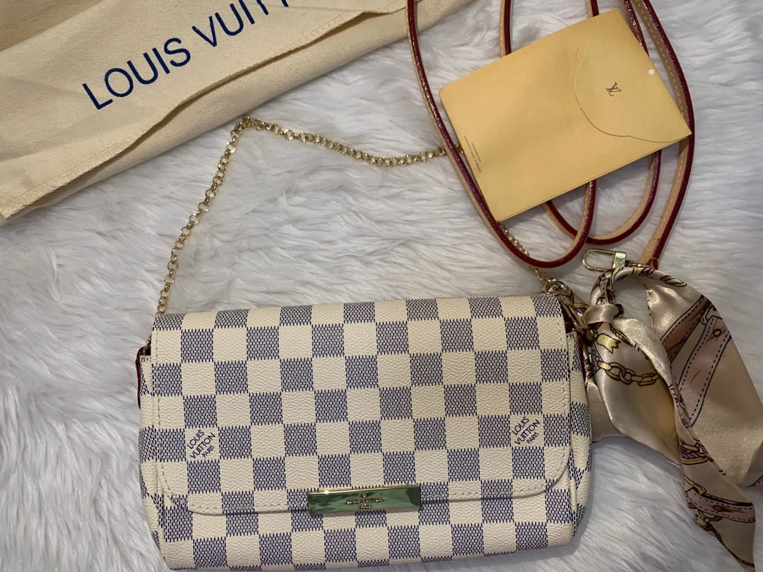 Louis Vuitton Favorite Damier Azur Monogram Canvas, Luxury, Bags & Wallets  on Carousell
