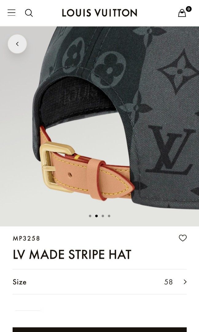 Louis Vuitton Nigo Made Baseball Cap Limited Edition Stripes