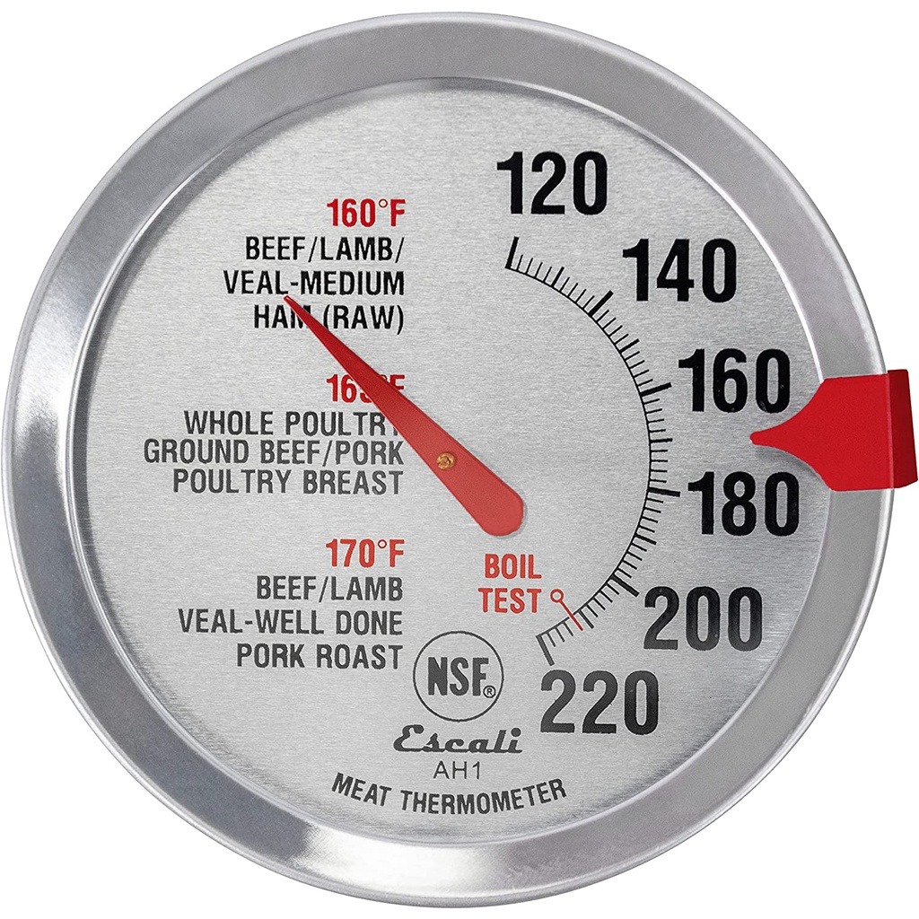 meat thermometer ,Oven Safe Meat Thermometer, 1 Count, Silver, Furniture & Home Living