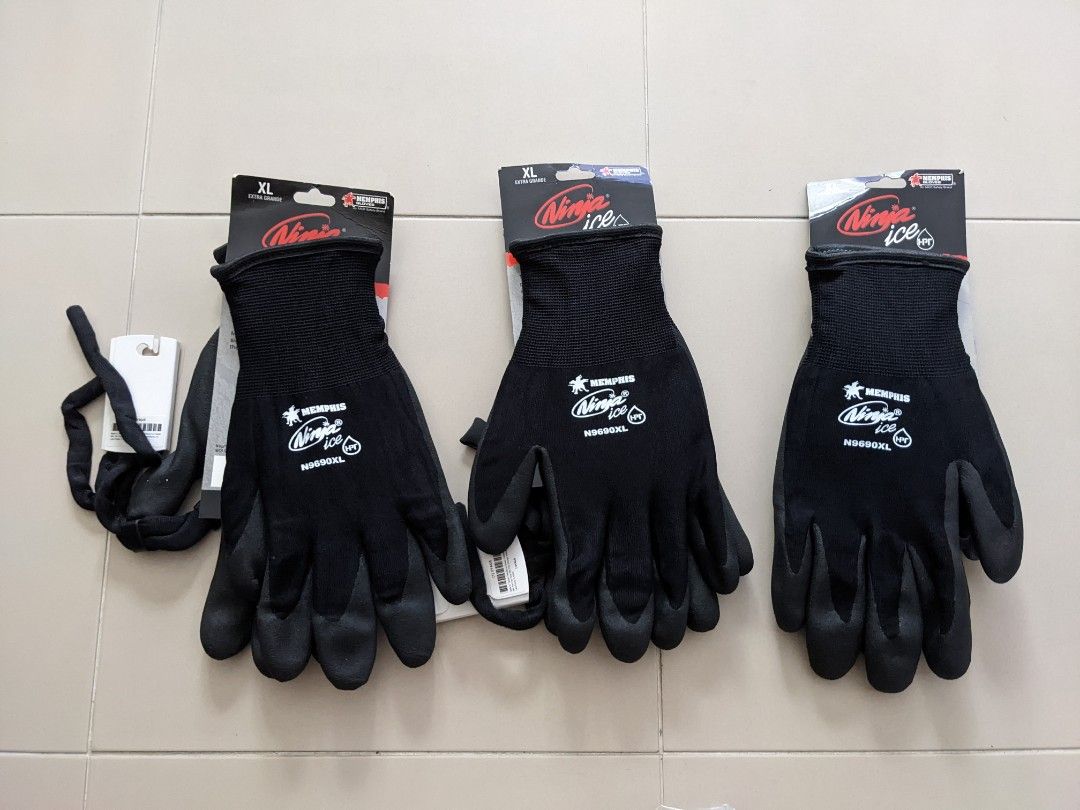 Ninja Ice Gloves, Black, Medium