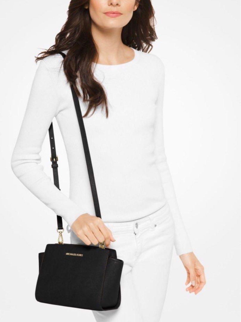 Michael kors black selma bag clearance
