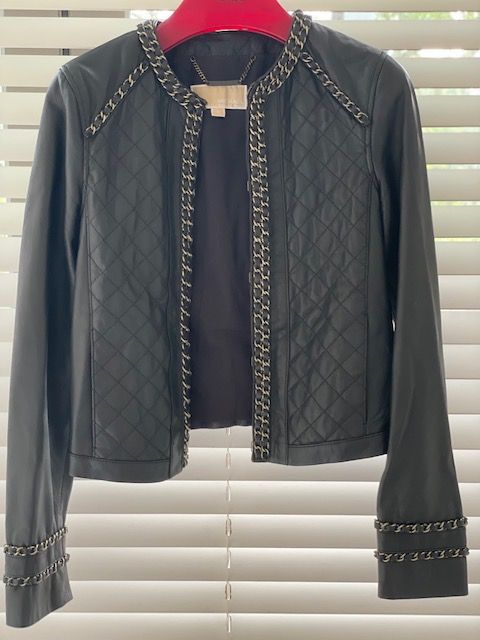 Michael Michael Kors Black Leather Jacket, Women's Fashion, Coats, Jackets  and Outerwear on Carousell