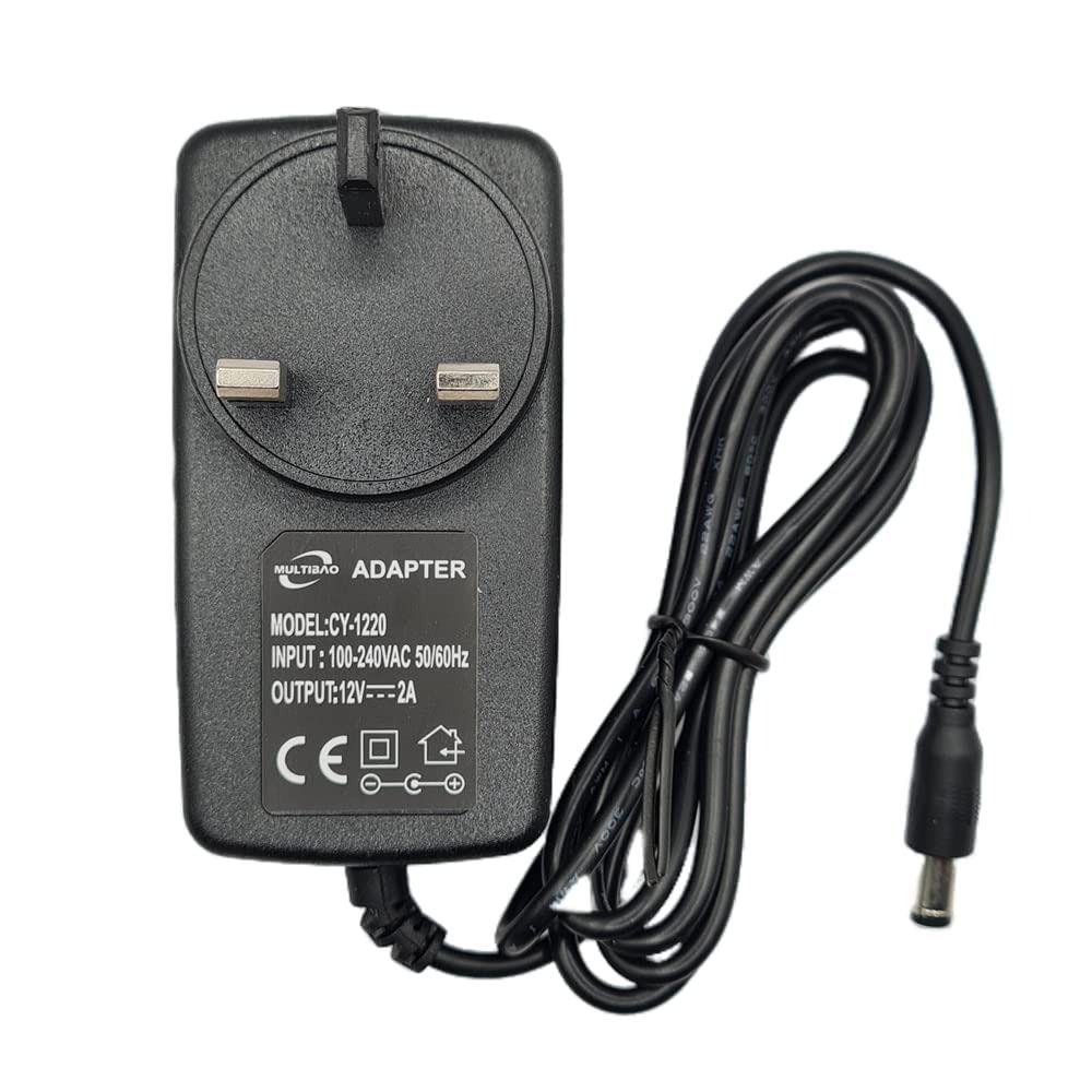 Multibao 12V 2A Power Supply Adapter, AC to DC Power Supply Adapter, AC