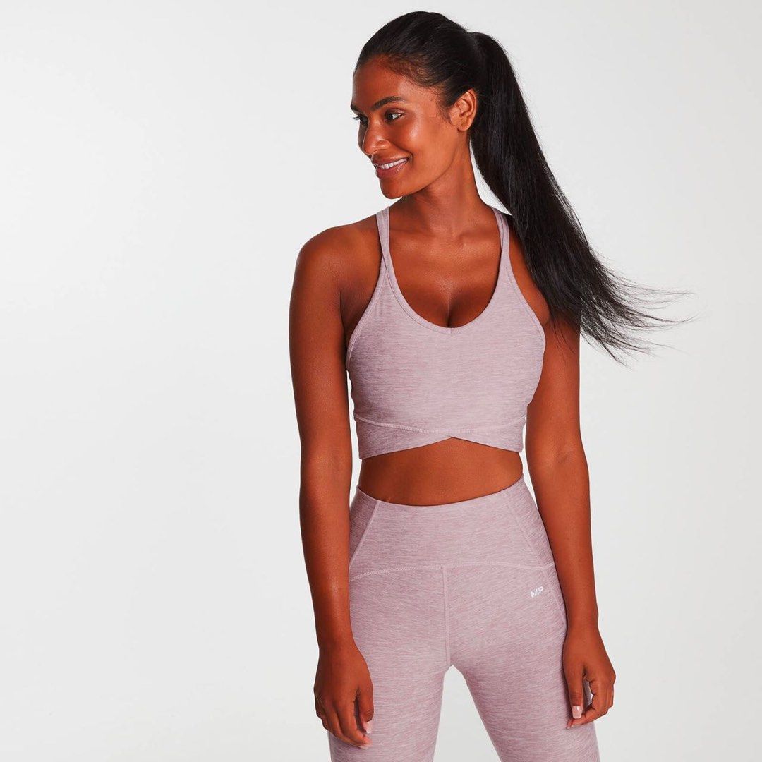 MyProtein Composure Sports Bra in Dusty Rose Pink Marl, Women's Fashion,  Activewear on Carousell