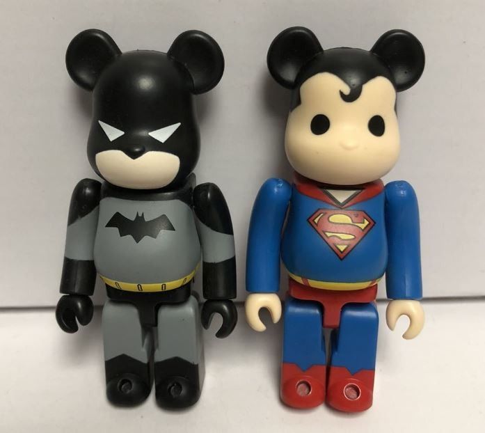 NA] Bearbrick Series 21 Batman & Superman (Secret) Hero 100