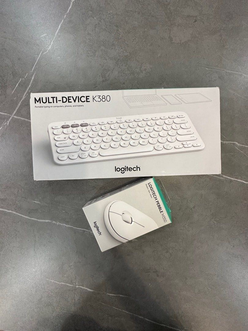 [NEW] Logitech K380 Multi-Device Bluetooth Keyboard + M350 Pebble ...
