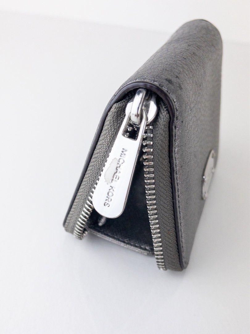 Michael kors wallet gunmetal hot sale