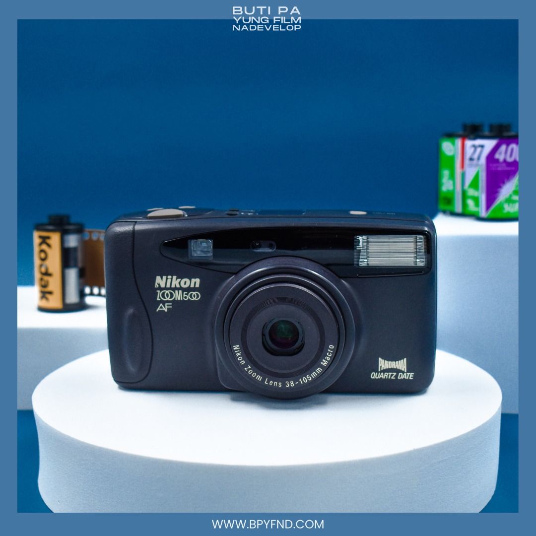 NIKON Zoom 500AF (1) Film Camera, Photography, Cameras on Carousell