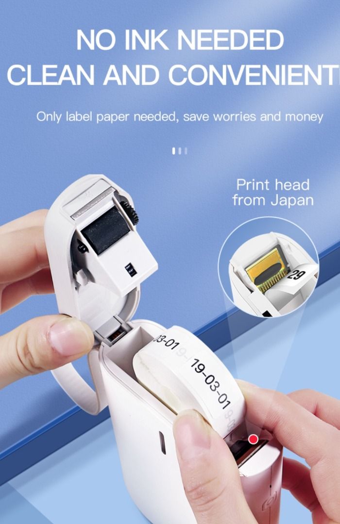 Niimbot Label Maker Machine Tape Included D11 Portable Wireless Connection Label Printer Multiple Templates Available for Phone Pad Easy to Use Office