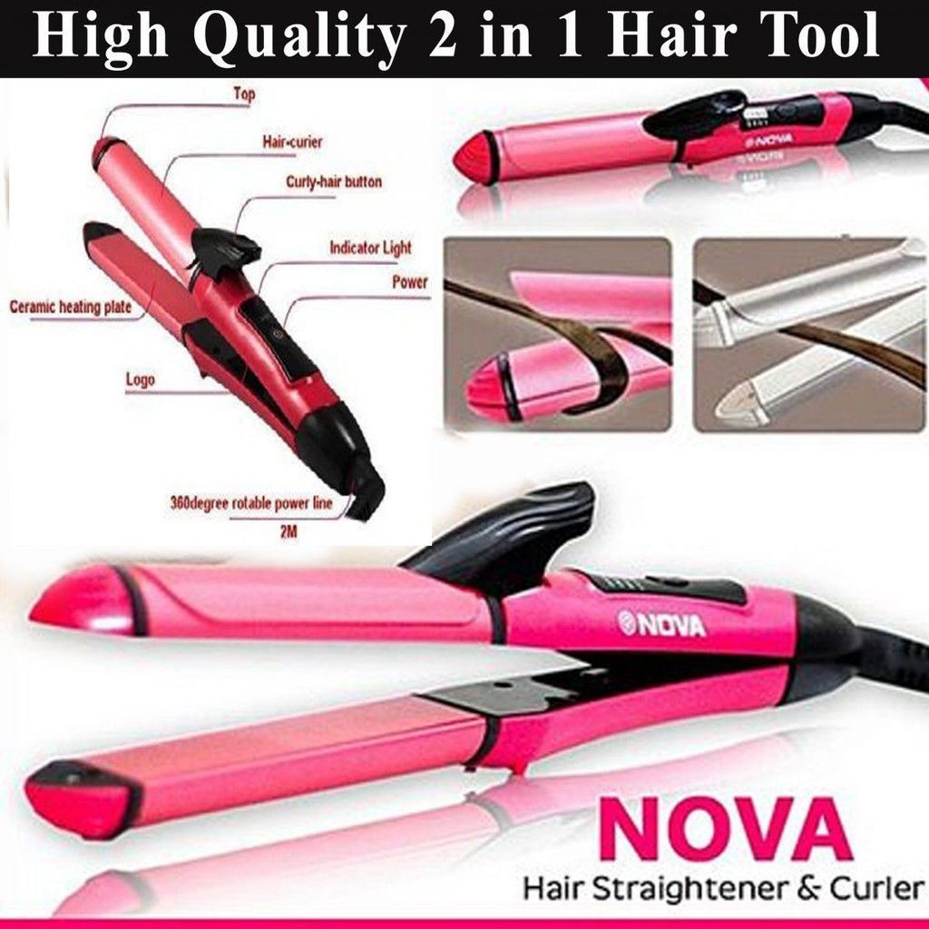 2 in 1 hair straightener cheap curler