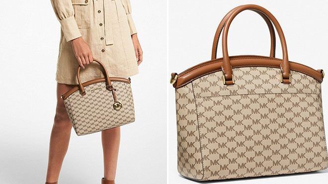 ON HAND MIchael Kors Yara Large Logo Satchel Bag