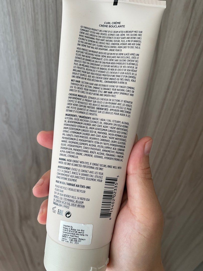 OUAI curl cream, Beauty & Personal Care, Hair on Carousell