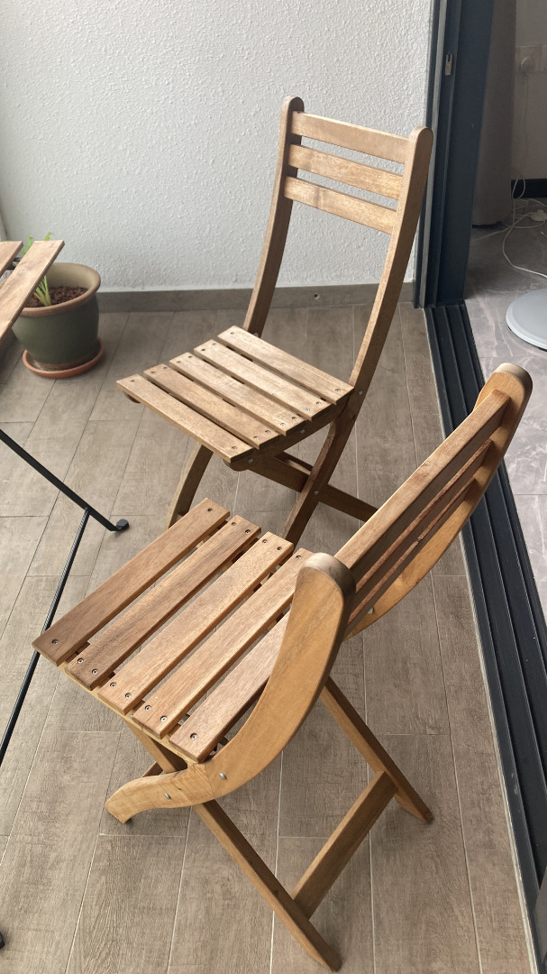 Outside chairs x2 (ikea), Furniture & Home Living, Furniture, Chairs on