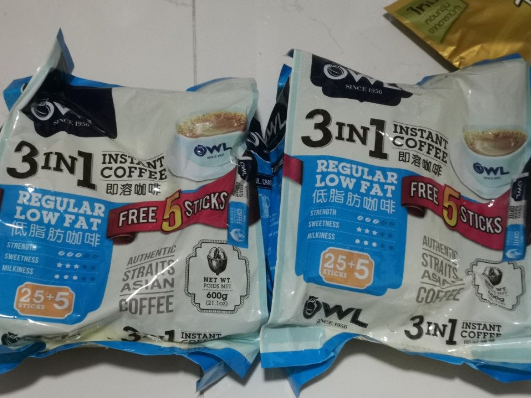 Owl 3 in 1 instant coffee Expiry 28/06/23, Food & Drinks, Other Food