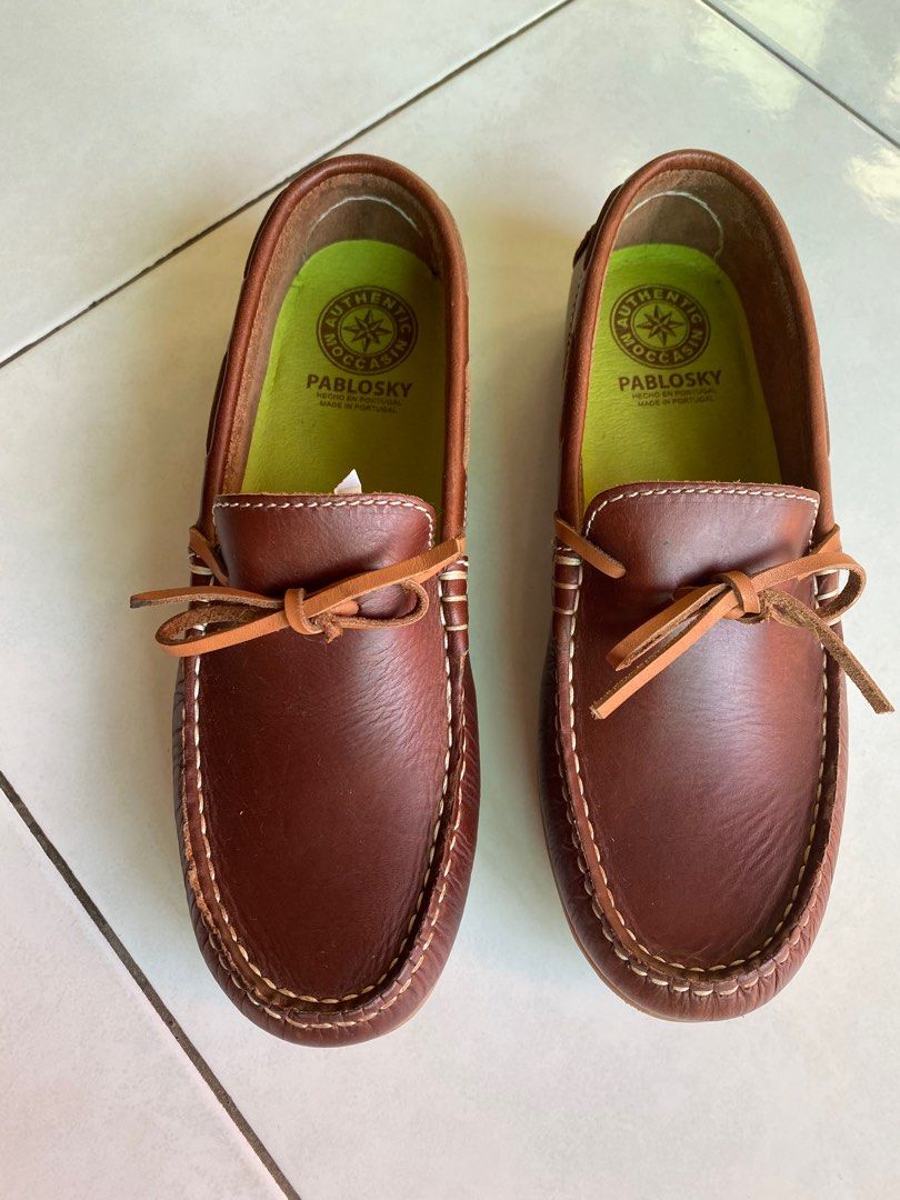 Real shop leather moccasins