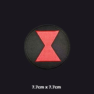 (Patch) Black Widow Logo Marvel Female Super Hero Natasha Romanov Iron On