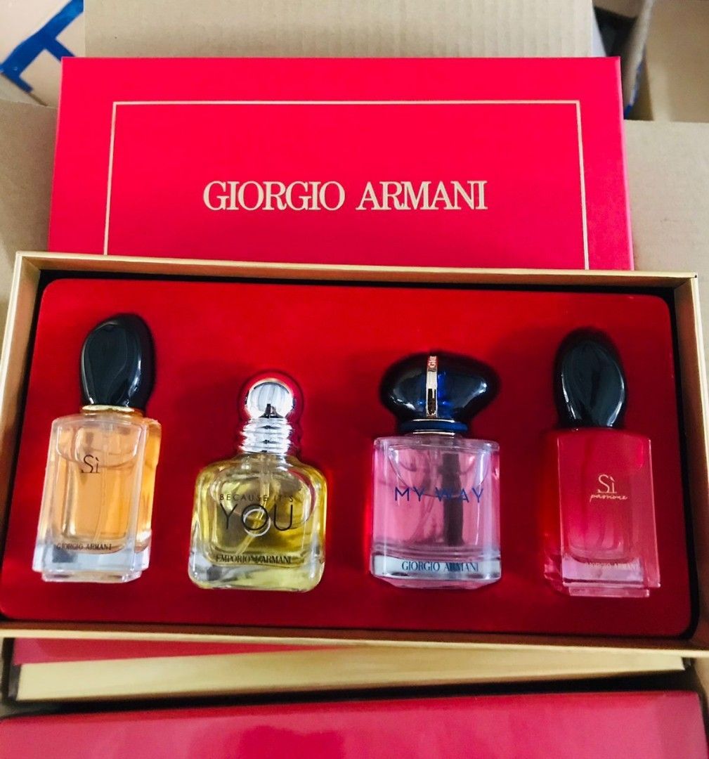 Perfume Giorgio armani miniature gift set, Beauty & Personal Care, Fragrance  & Deodorants on Carousell