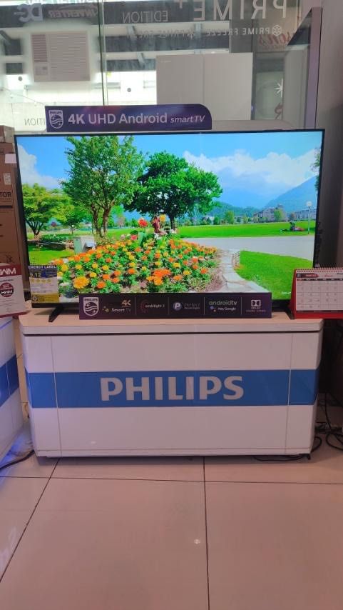 PHILIPS LED ANDROID TV (Category: TV) located in Quezon City. Submitted by maryann5721 (Listing ID 1209388282, Image 2). Description: PHILIPS UHD ANDROID TV 70PUD7906 SRP 66,695 CASH 56,000 WITH FREE BRACKET AND SOUNDBAR 65PUD7906 SRP 58,995 Cash: 47,000 with free bracket and soundbar 55PUD7906 SRP 44,495 Cash: 33,800 with free bracket 50PUD7906 SRP 37,995 Cash: 29,900 with bracket 55PUD7406 SRP 33,395 Cash: 28,500 with bracket 50PUD7406 SRP 31,1
