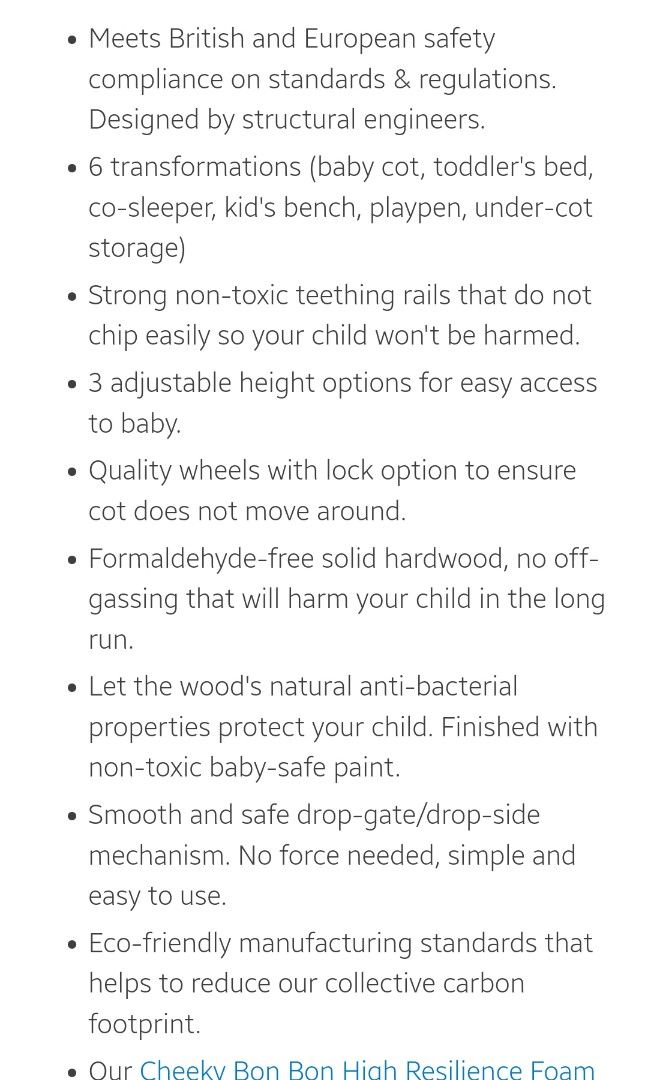 picket and rail baby cot, Babies & Kids, Baby Nursery & Kids Furniture