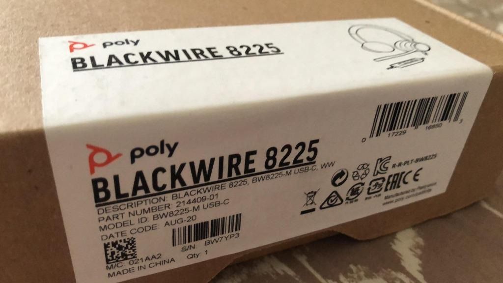 PLANTRONICS POLY Blackwire 8225 (Category: Headphones & Headsets) located in Pateros City. Submitted by Chinkyapple89 (Listing ID 1209329009, Image 3). Description: Lightly used Plantronics Poly Blackwire 8225 headset. comes with it's original box and black pouch. .