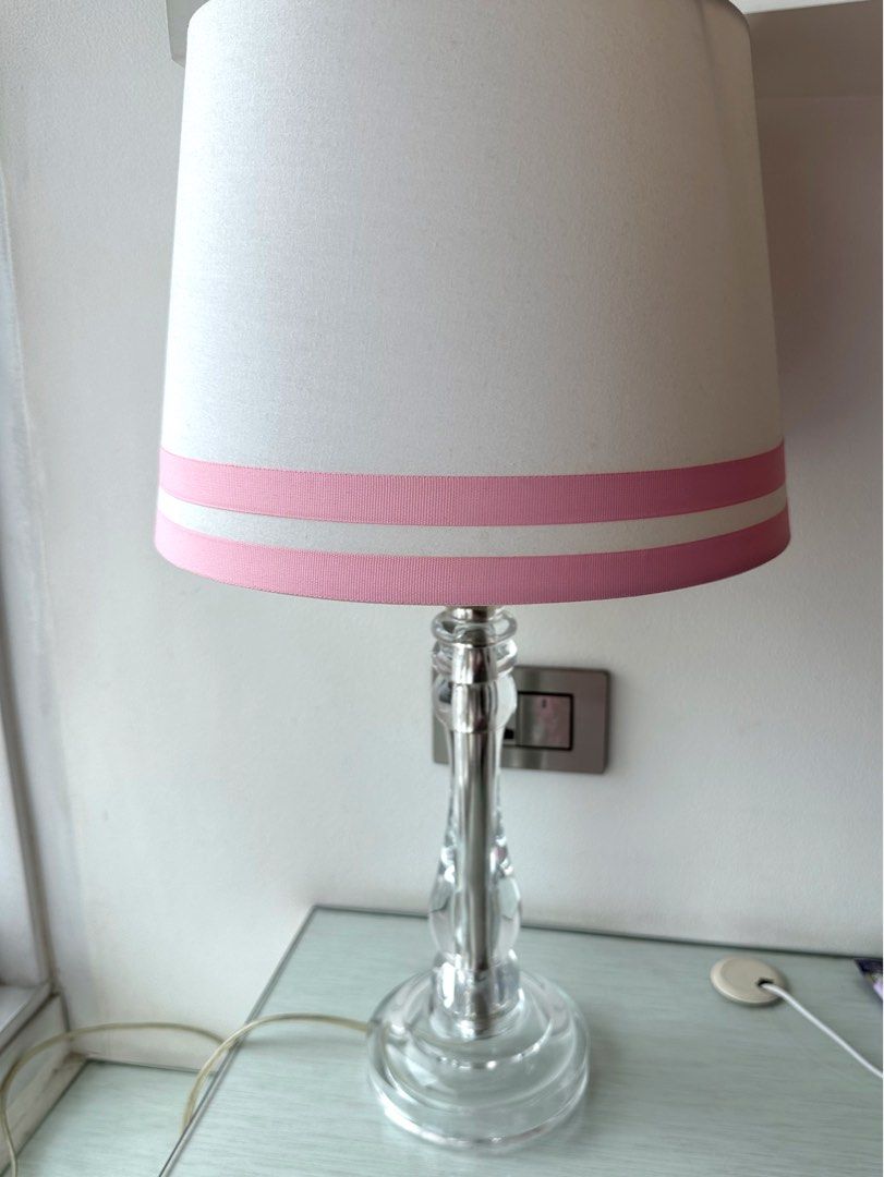 Pottery Barn Kids Lampshade (white/pink), Furniture & Home Living