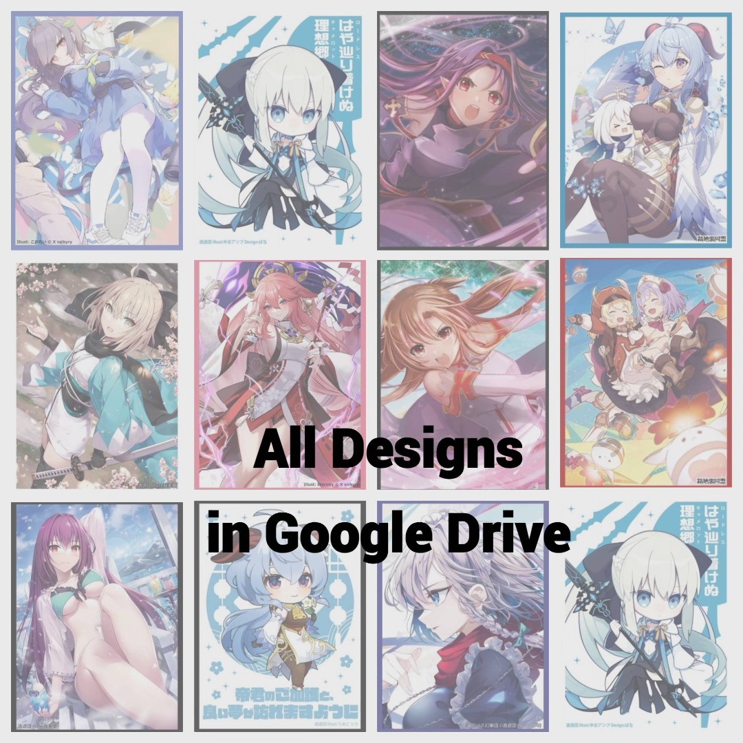 PRE-ORDER] Comiket Anime Doujin Cardgame Sleeves | Cardgame Size | Large  Variety, Hobbies & Toys, Memorabilia & Collectibles, J-pop on Carousell