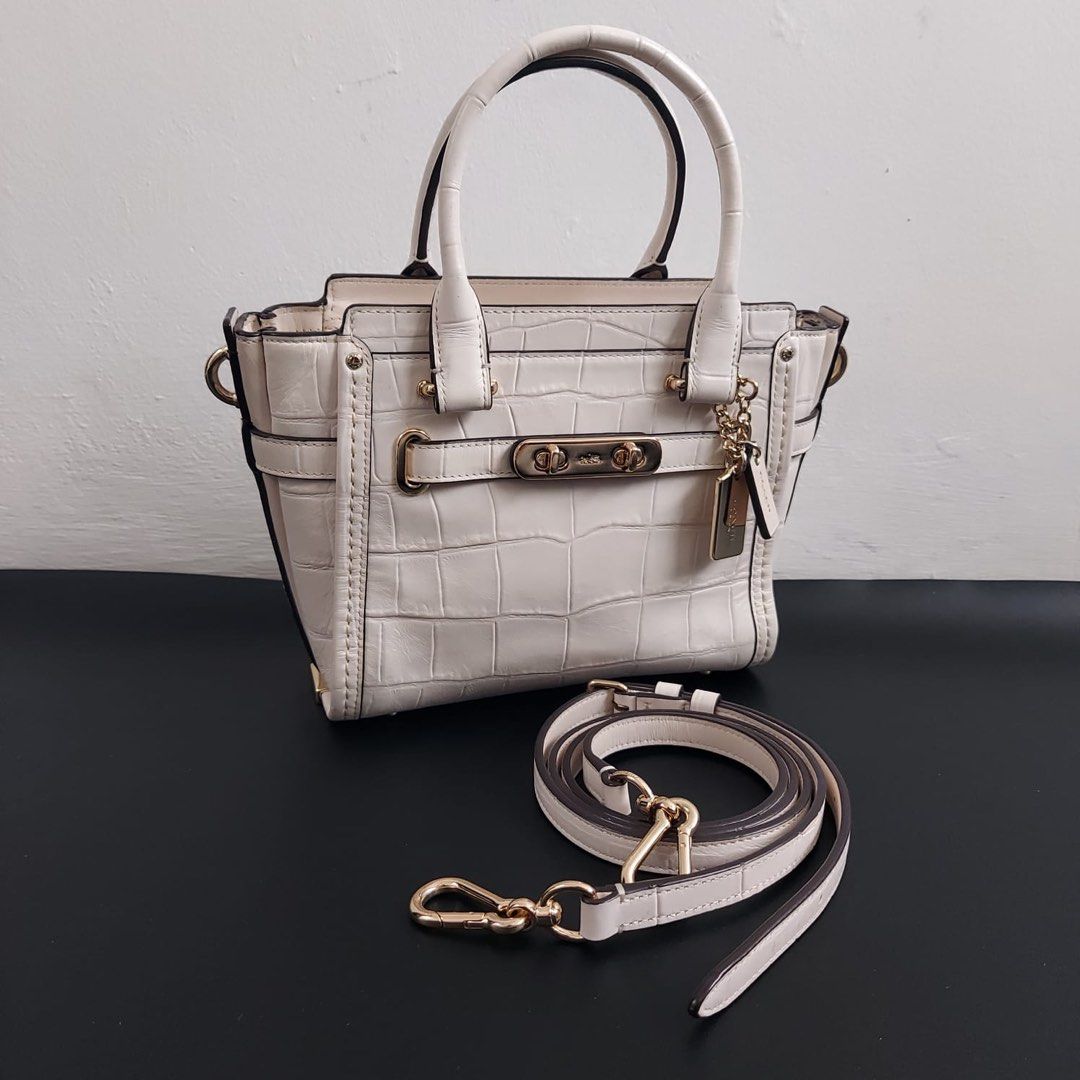 Harga Swagger 21 Coach Ready PRELOVED Coach Swagger 21 Croco Chalk