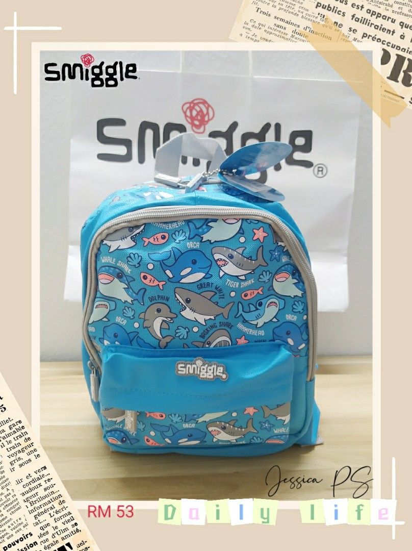 Smiggle shark clearance backpack