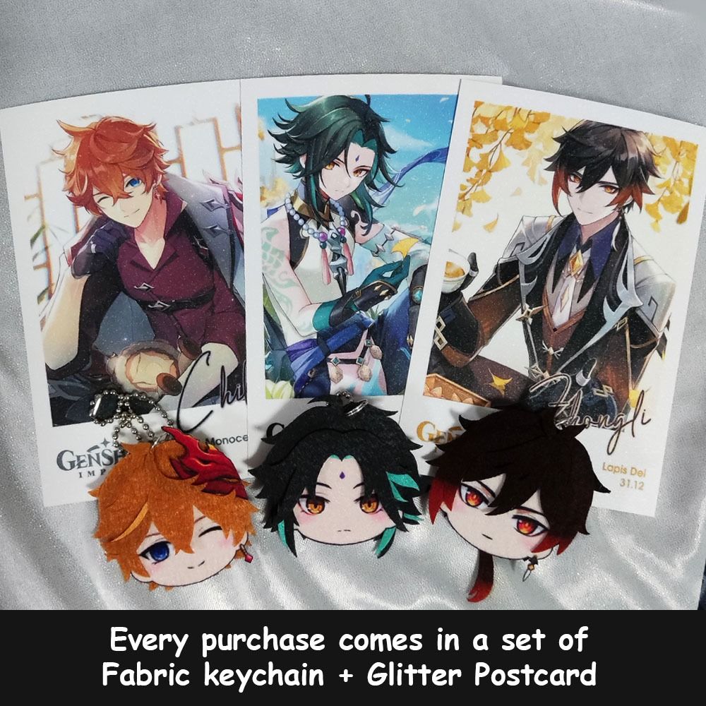 [READYSTOCKS] Genshin Impact Keychain Handmade Genshin Keychain Genshin ...