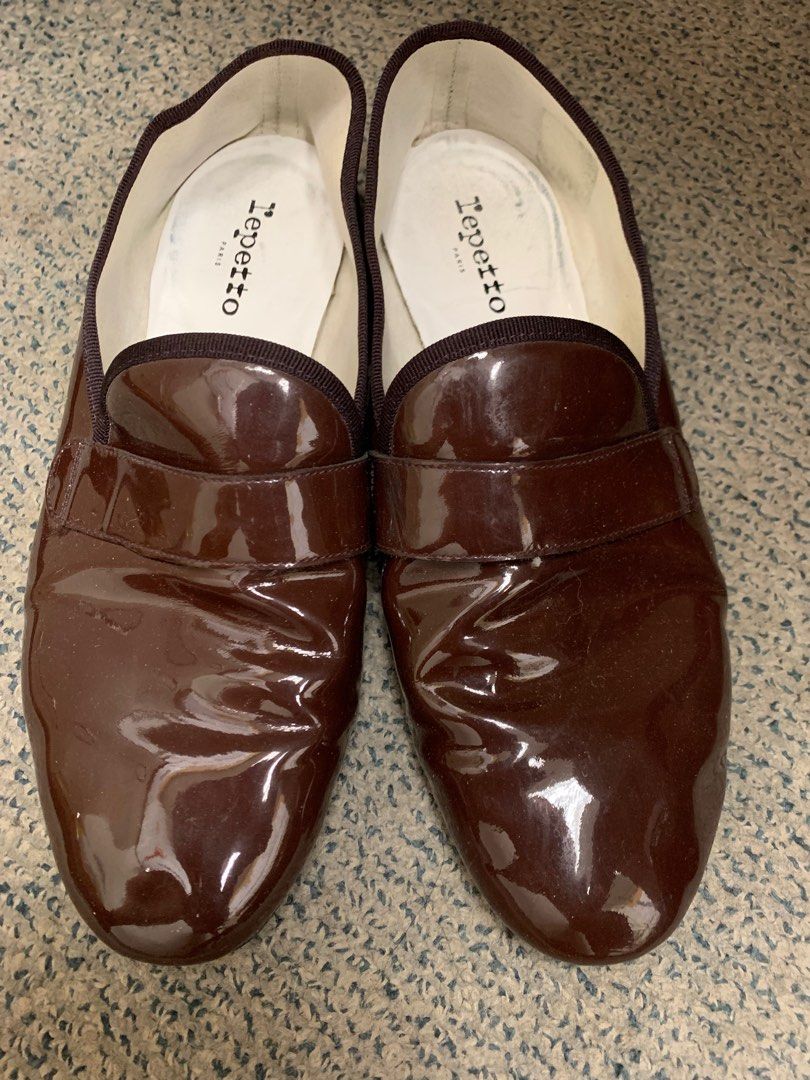 Repetto Michael brown patent loafer 43, 男裝, 鞋, 西裝鞋- Carousell
