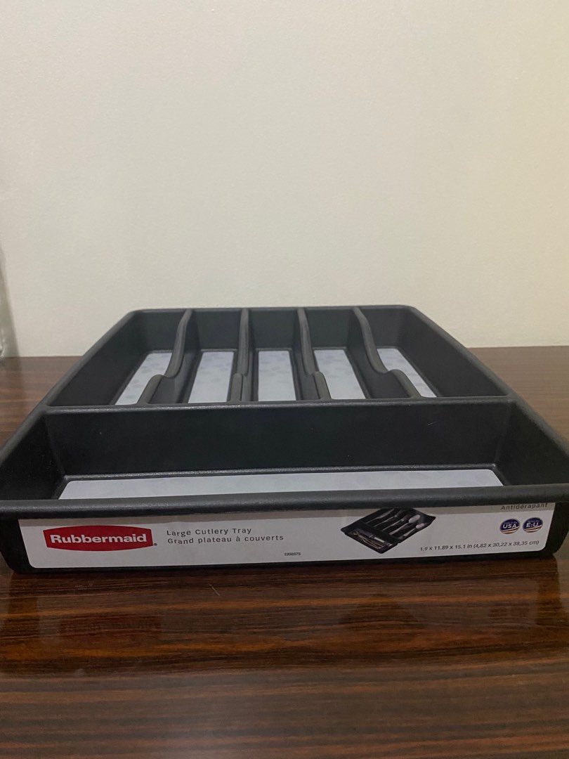 Rubbermaid Large Cutlery Tray, Furniture & Home Living, Kitchenware