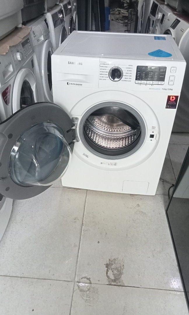 Samsung inverter two in one washer 7kg dryer 5 kg, TV & Home Appliances