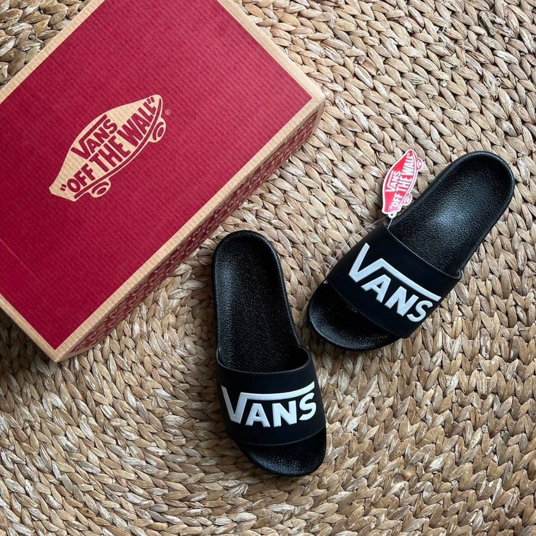 Sandal Sendal Vans La Costa Slide Black White Original BNIB
