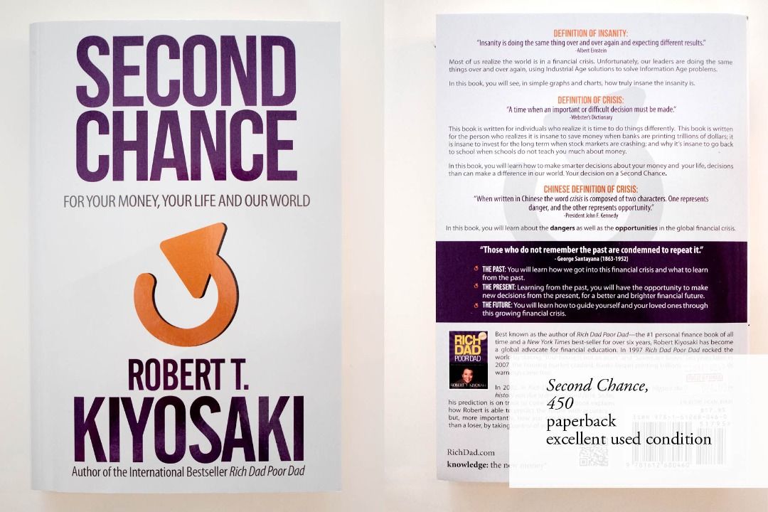 SECOND CHANCE BY ROBERT KIYOSAKI, Hobbies & Toys, Books & Magazines ...
